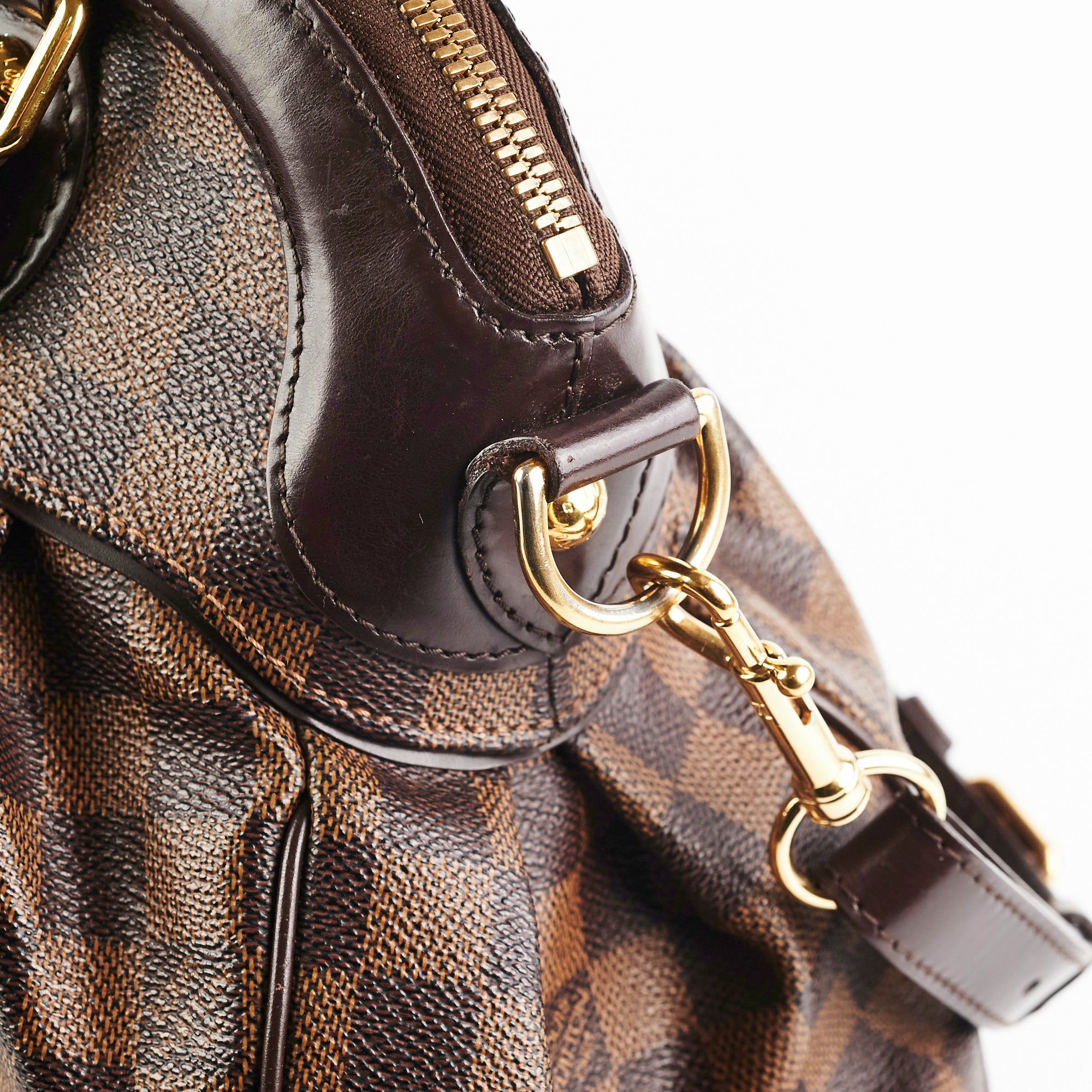 Authentic Louis Vuitton Trevi PМ Damier Ebene Satchel Handbag TJ0172 France