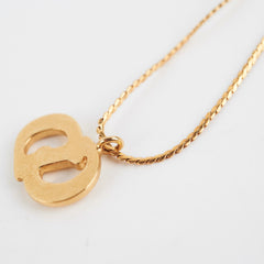 Christian Dior Logo Gold Necklace Costume Jewellery