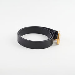 Gucci Marmont Black Leather Belt Size 80