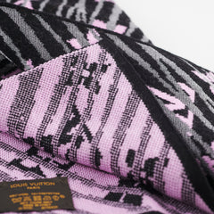 Louis Vuitton Pink/Black Scarf