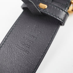 Gucci Marmont 4cm Width Black Belt Size 80