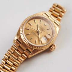 Rolex Datejust 26mm 18k Yellow Gold Watch