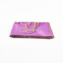 Gucci Purple Silk 65 X65cm Scarf