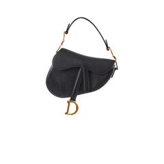 Christian Dior Mini Saddle Black Calfskin