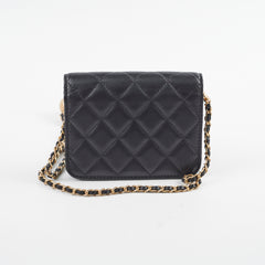 Chanel Micro Crush Shoulder Bag Black