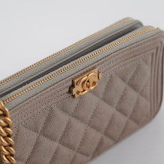 Chanel Two Toned Clutch on Chain