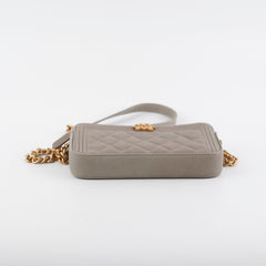 Chanel Two Toned Clutch on Chain