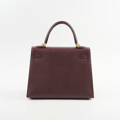 Hermes Kelly 25 Epsom Rouge Z Stamp 2021