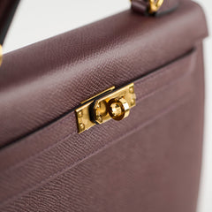 Hermes Kelly 25 Epsom Rouge Z Stamp 2021