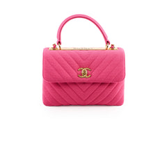 Chanel Trendy CC Small Canvas Pink Chevron -