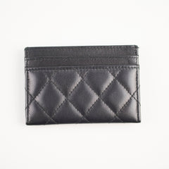 Chanel Black Lambskin Cardholder - Series 27