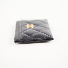 Chanel Black Lambskin Cardholder - Series 27