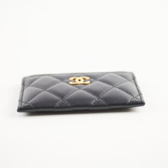 Chanel Black Lambskin Cardholder - Series 27