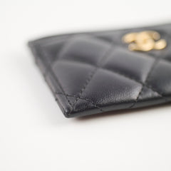 Chanel Black Lambskin Cardholder - Series 27