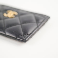 Chanel Black Lambskin Cardholder - Series 27