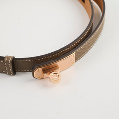 Hermes Kelly Belt Etoupe