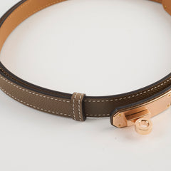 Hermes Kelly Belt Etoupe