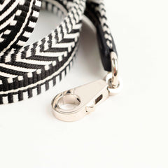 Hermes Canvas Strap Black/White