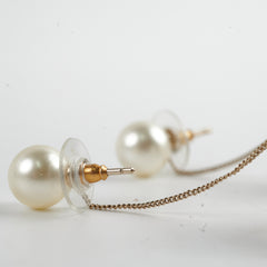 Chanel Pearl Drop Earrings Costume Jewellery