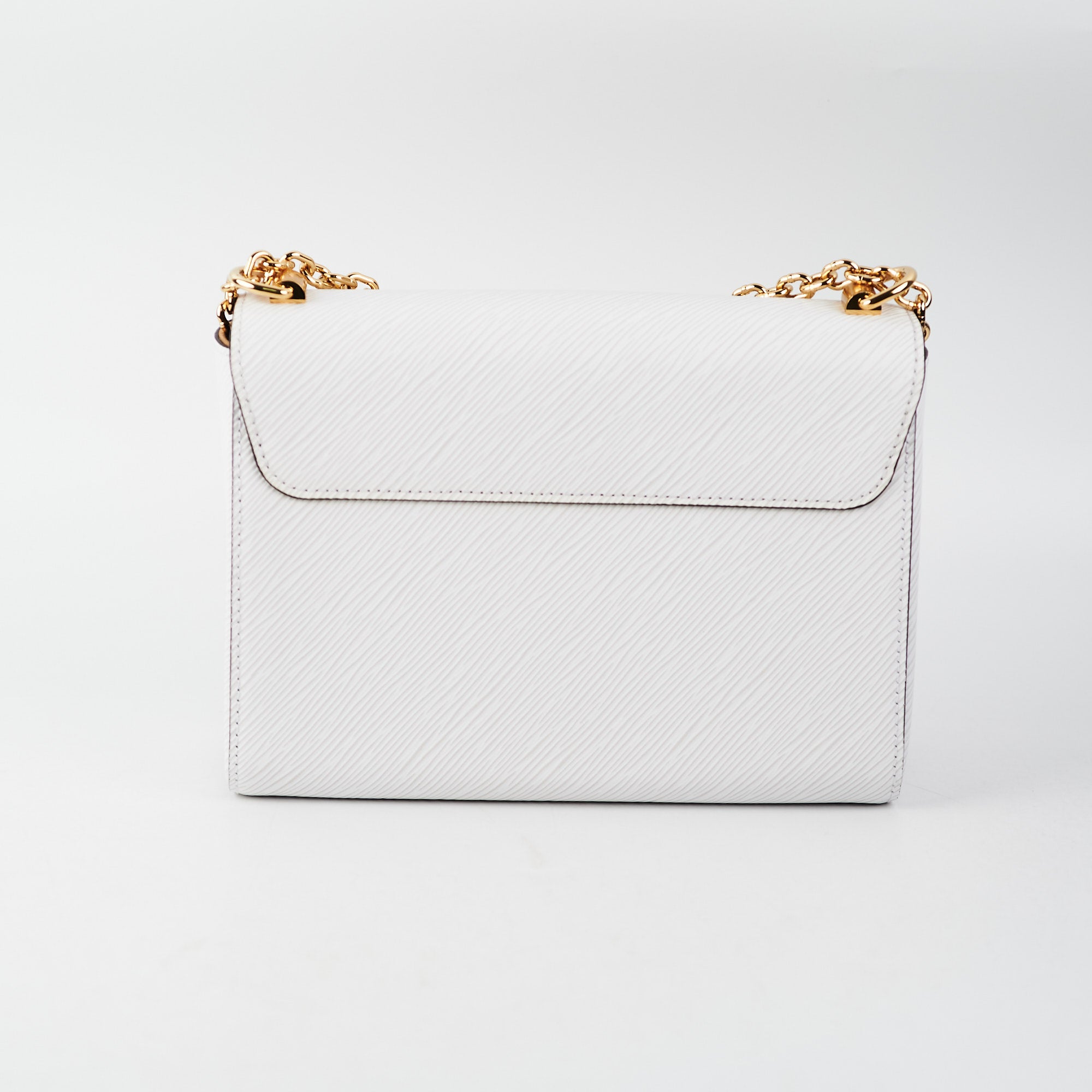 Louis Vuitton Limited Edition Bubbles Twist MM Chain Bag in Epi Blanc - SOLD