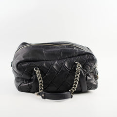 Chanel Bowling Black Lambskin Shoulder Bag - Series 12