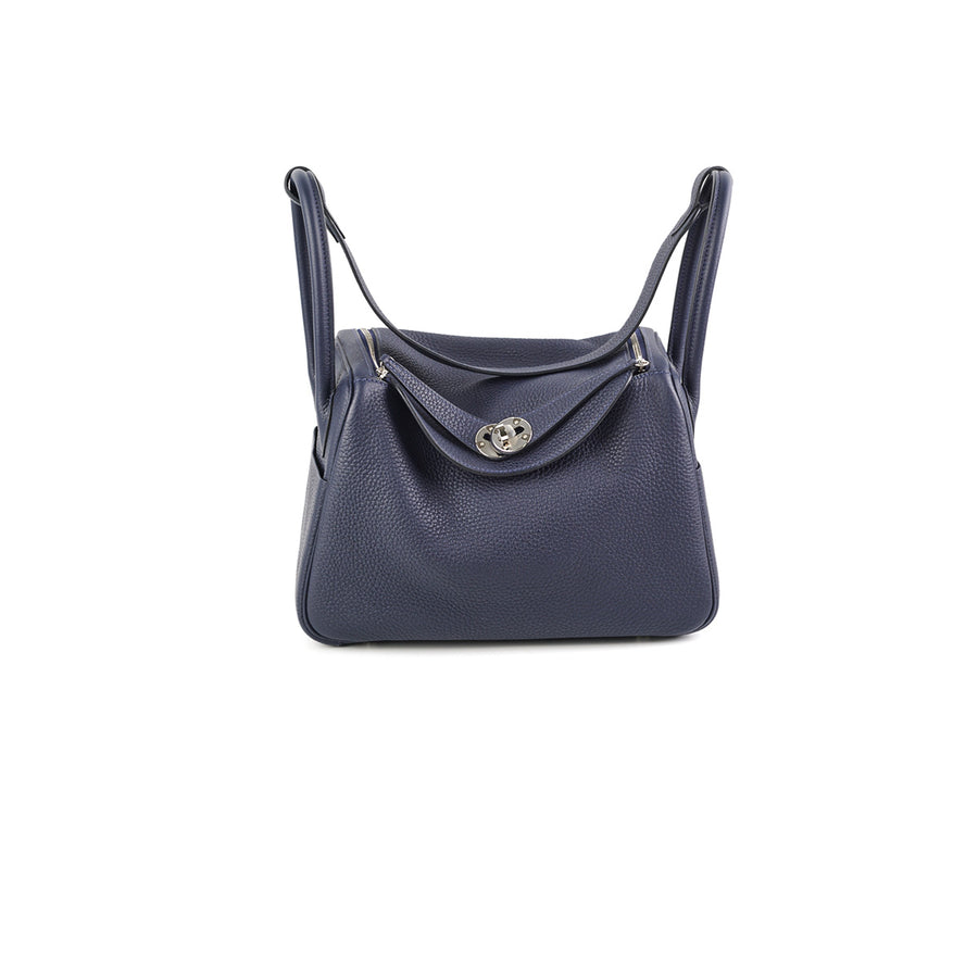 Hermes Lindy 26 Bleu Nuit Clemence - D Stamp (2019) - THE PURSE AFFAIR