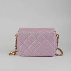 Chanel Caviar My Perfect Square Mini Iridescent Pink Microchipped