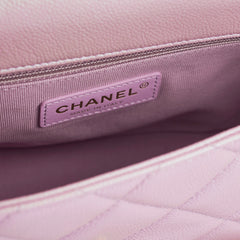 Chanel Caviar My Perfect Square Mini Iridescent Pink Microchipped