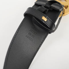 Gucci Marmont Black Belt Size 80 4cm Width