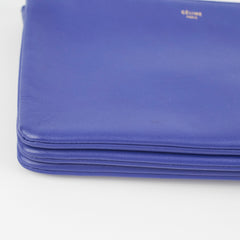 Celine Trio Bag Blue Crossbody