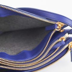 Celine Trio Bag Blue Crossbody