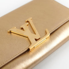 Louis Vuitton Louise Pochette Gold Clutch