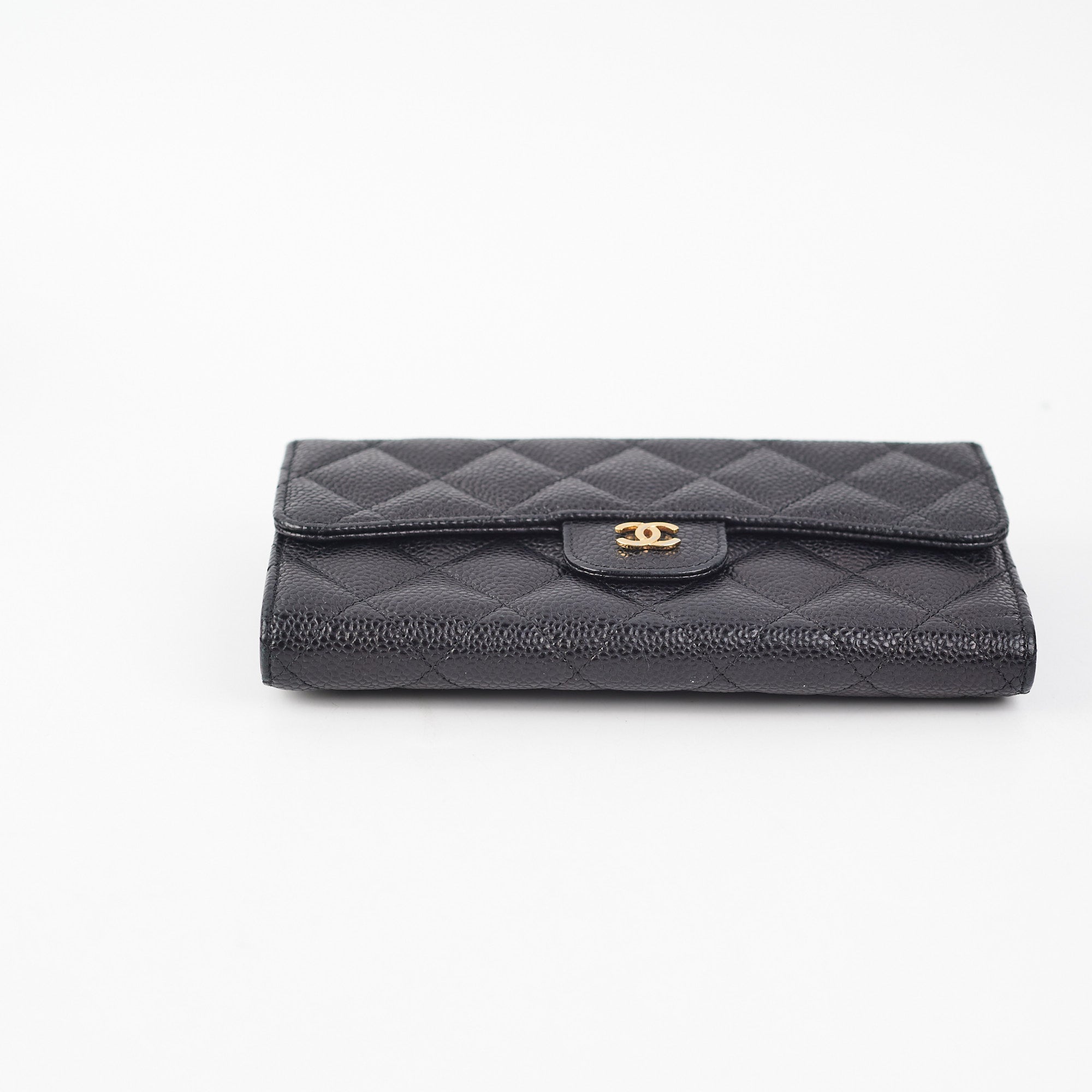 Chanel Classic Long Wallet Caviar Black - THE PURSE AFFAIR