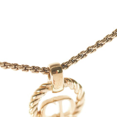 Chrisitan Dior Gold Logo Necklace Costume Jewellery