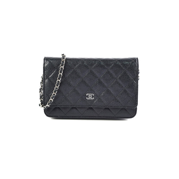 Chanel Wallet On Chain WOC Caviar Black Bag THE PURSE AFFAIR