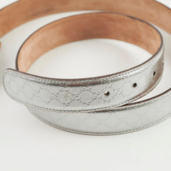 Gucci Silver Belt Size 90