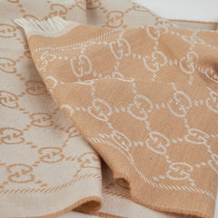 Gucci GG Supreme Scarf Beige