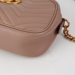 Gucci Marmont Small Shoulder Bag Dusty Pink