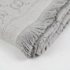 Gucci GG Supreme Wool Scarf Grey