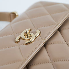 Chanel Small Trendy CC Lambskin Beige 23 Series