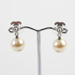 Chanel CC Pearl Drop Earrings Costume Jewellery