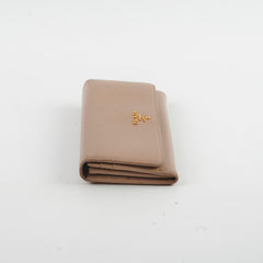 Prada Long Leather Wallet Large Beige