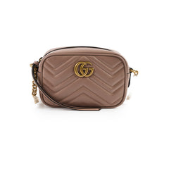 Gucci GG Marmont Mini Shoulder Bag Pink