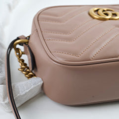 Gucci GG Marmont Mini Shoulder Bag Pink