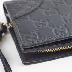 Gucci Leather Long Wallet Black