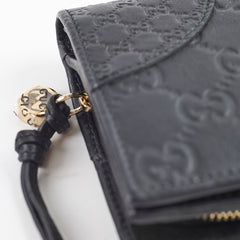 Gucci Leather Long Wallet Black