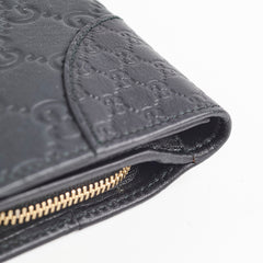 Gucci Leather Long Wallet Black