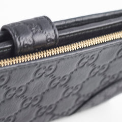 Gucci Leather Long Wallet Black