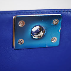 Chanel Old Medium Patent Blue Boy Bag