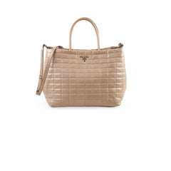 Prada Leather Tote Beige